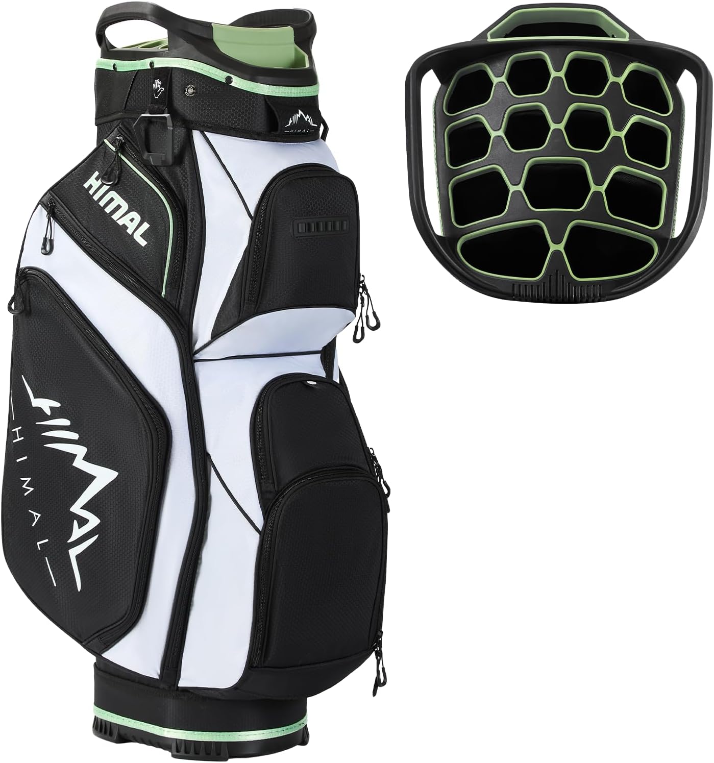uniHimal 14-Way Golf Cart Bag, Full Length Premium Golf Bag for Men with Cooler Pocket, Handles and Rain Cover
