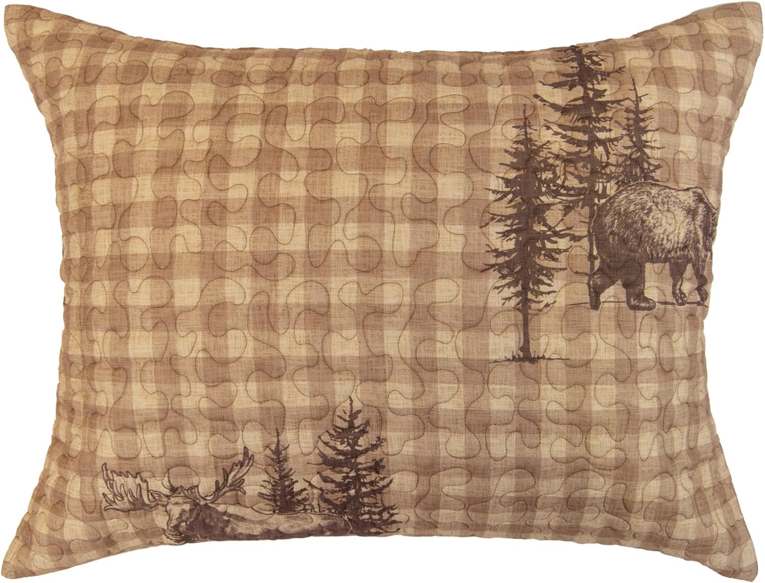 Donna Sharp Spruce Trail-Twin Quilt Set, Measures 68 x 90, Includes 1 Quilt and 1 Standard Sham, Machine Washable