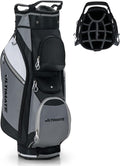 Tangkula Golf Cart Bag, Lightweight Golf Club Bag with 14-Way Dividers Top & Cooler Bag, Waterproof Valuable Pocket, Rain Hood, Carry Handles and Shoulder Strap, Golf Club Cart Bag for Men & Women