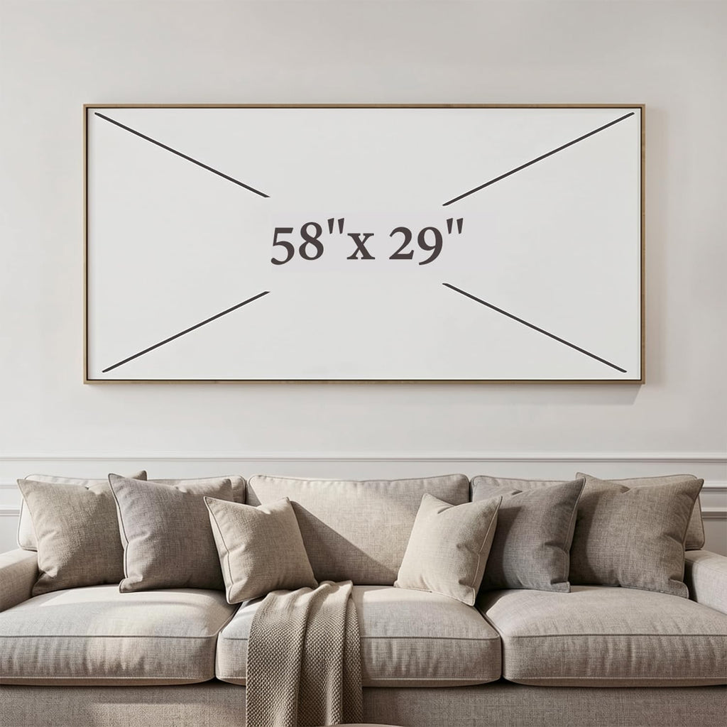 Wall Art Abstract Canvas Painting Gray Fantasy Wall Decor Fluid Ink Modern Artwork for Living Room Bedroom Dining Room Home Office Decor 30'x60' with Framed