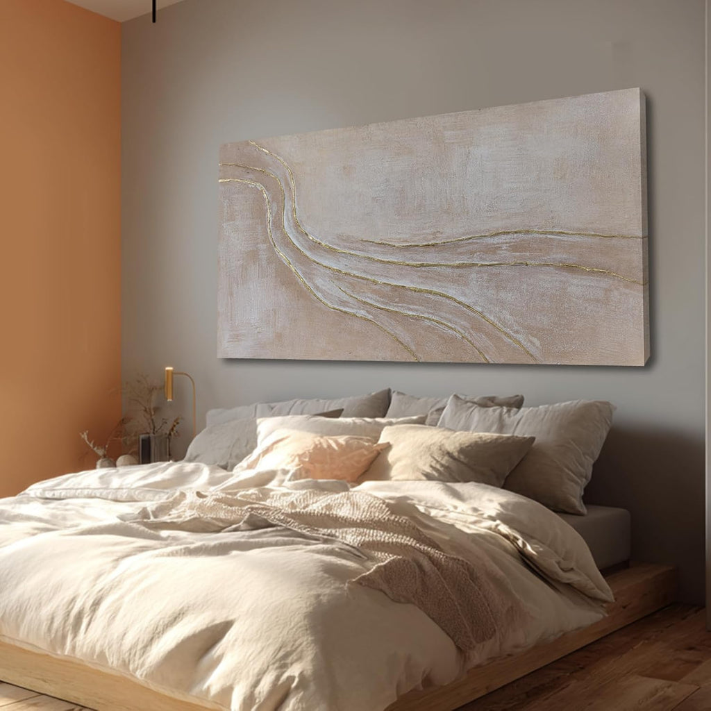 NBAODAN Abstract Canvas Paintings Minimalist Wall Art Posters Modern Hanging Art 29'x58' Large Pictures for Living Room Kitchen Artwork