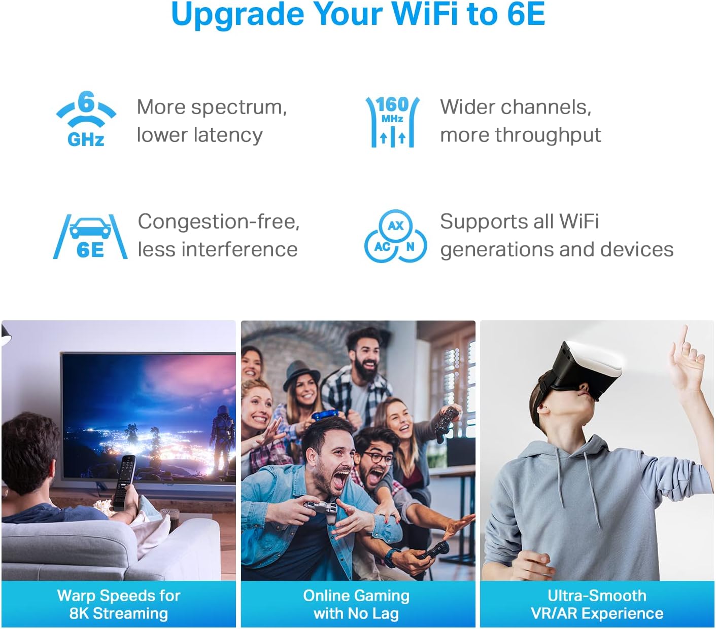 TP-Link Deco AXE5400 Tri-Band WiFi 6E Mesh Router(Deco XE75 Pro) - 2.5G WAN/LAN Port, Covers up to 2900 Sq.Ft, Replaces WiFi Router and Extender, AI-Driven (Renewed)