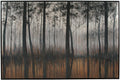 Signature Design by Ashley Philyra Dreary Forest Canvas Wall Art, 72 x 48, Black Orange Silver