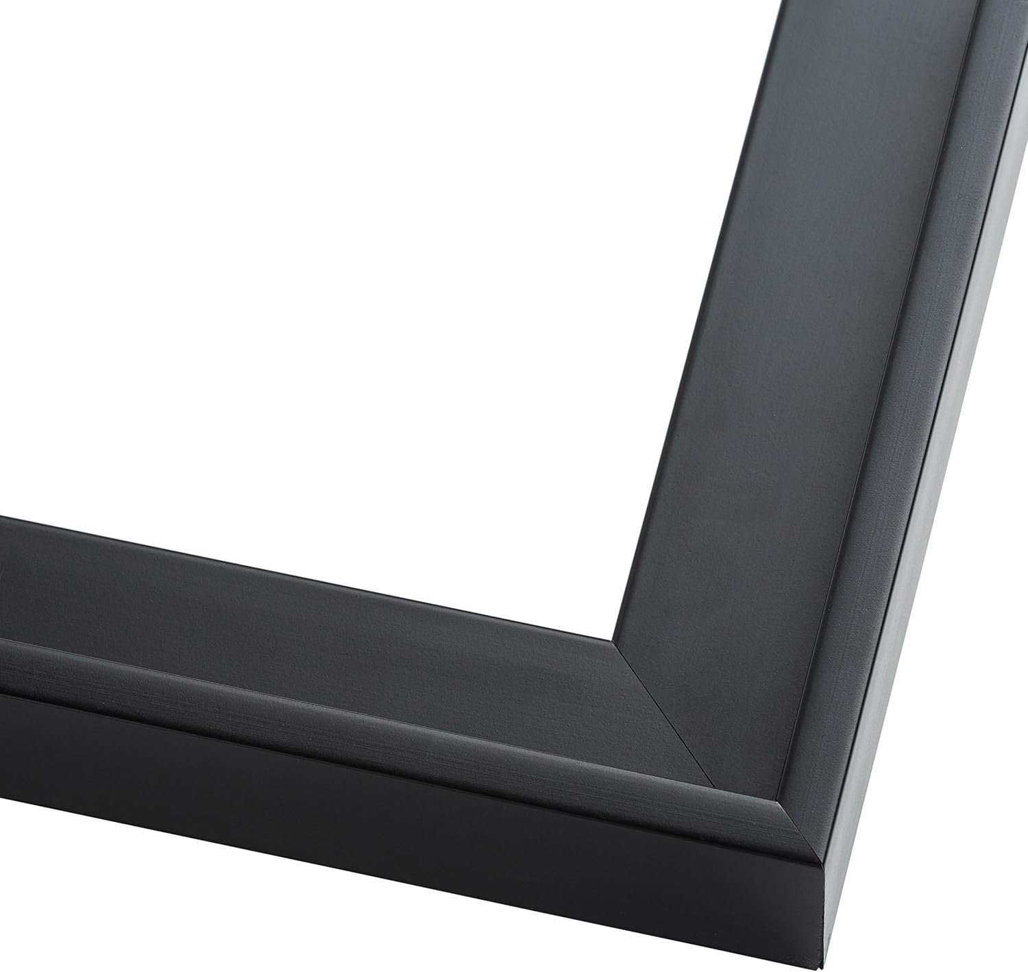 16x40 Canvas Frame Black Solid Wood Floater Frame Width 1.5 Inches | Interior Frame Depth 0.875 Inches | Austin Contemporary Canvas Frame Complete with Canvas Clips & Hanging Hardware