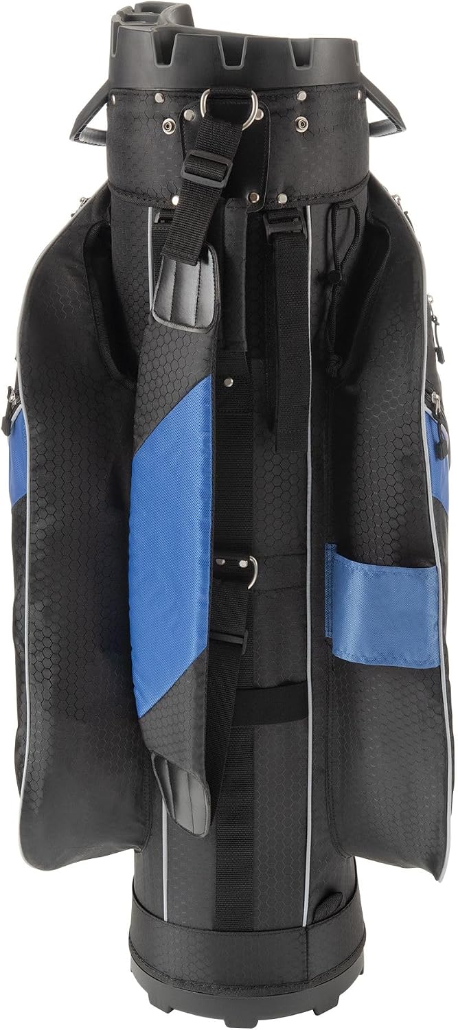 Founders Club 4th Generation Club Lock Organizer Golf Cart Bag for Men with 14 Way Anti Rattle Divider Top- Free Snap On Rain Hood-Full Length Dividers