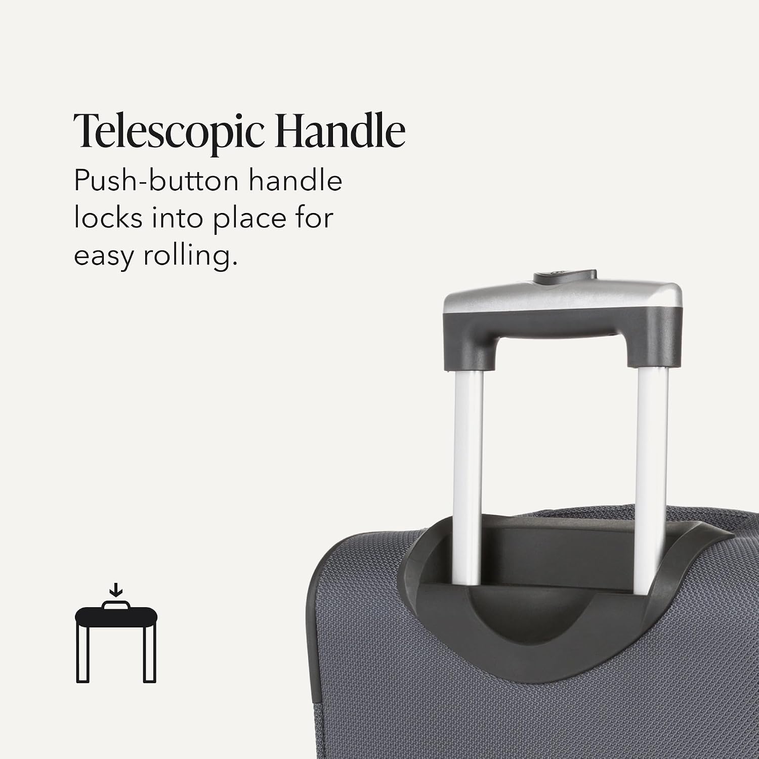 SWISSGEAR Sion Softside Expandable Spinner Luggage Durable Lightweight Travel Suitcase, Dark Grey, Carry-On