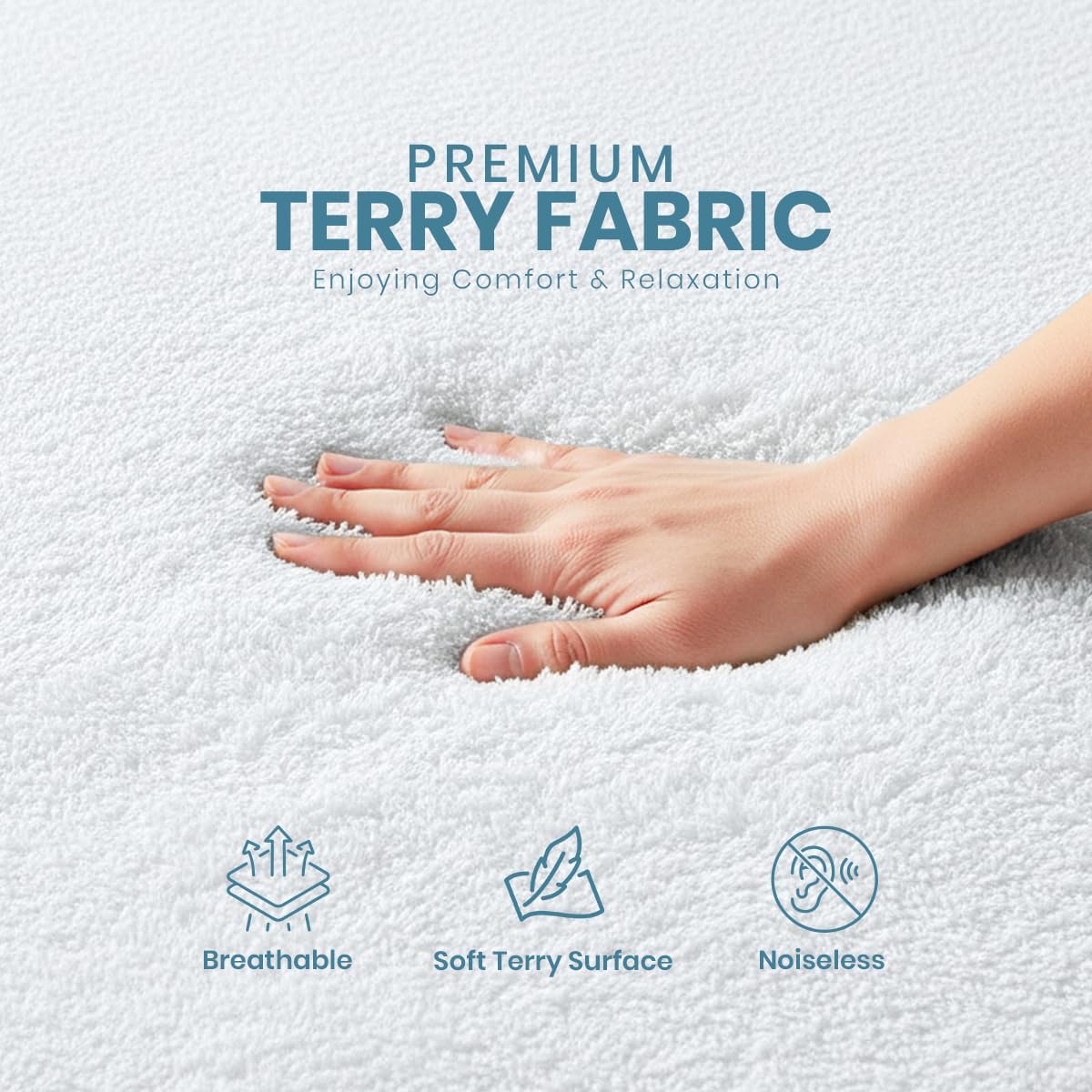 Full Size Mattress Protector Waterproof 14 Pack, Premium 200 GSM Terry Mattress Cover, Soft & Breathable Bed Cover, Fitted Sheet Style Stretchable Deep Pockets 15' by Utopia Bedding (White)