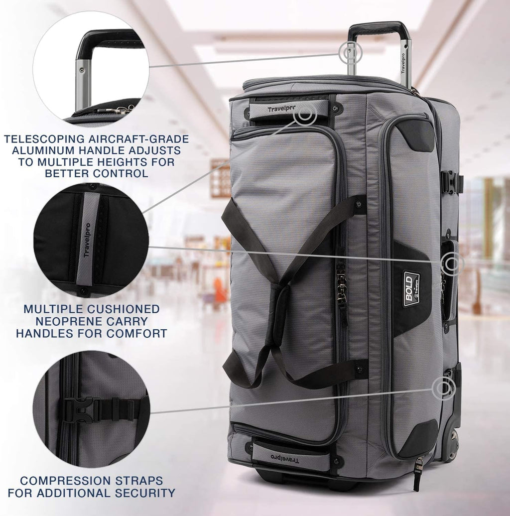 Travelpro Tpro Bold 2.0 30 Inch Drop Bottom Rolling Duffel