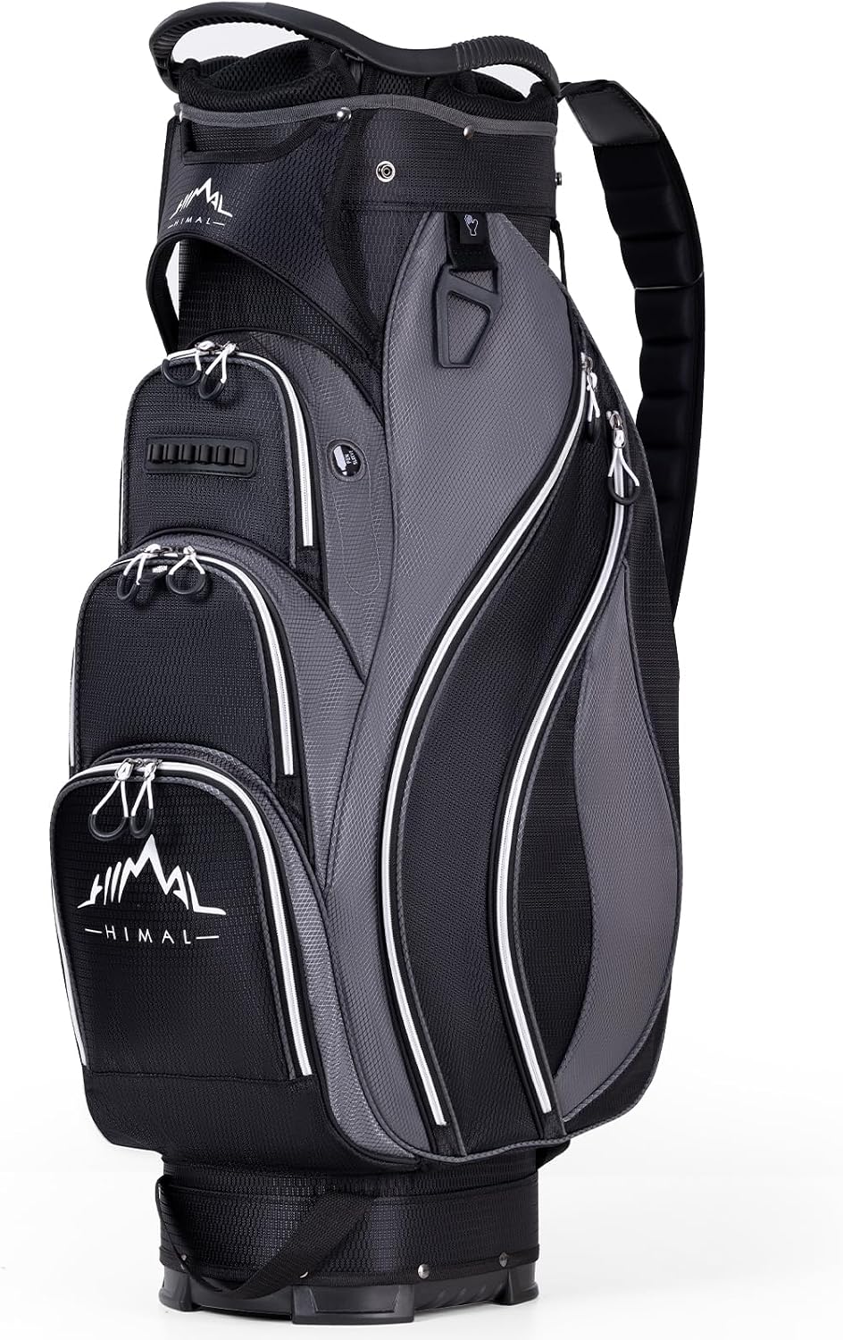 uniHimal Golf Cart Bag with 14-Way Divider Top, Ample Storage Space, Men's Golf Bag with Handles and Umbrella Holder