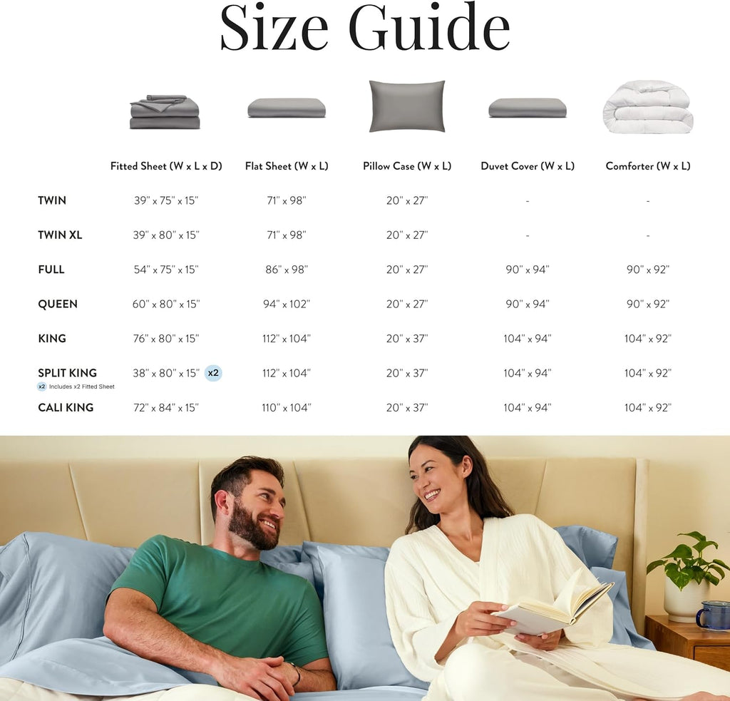 Miracle Made Breathable 100% Cotton Bed Sheet Set, 4-Piece Cooling Sheets, Silver-Infused Fabric for Freshness Between Washes, Lightweight Bedding for Hot Sleepers (Queen Size, Sky Blue)