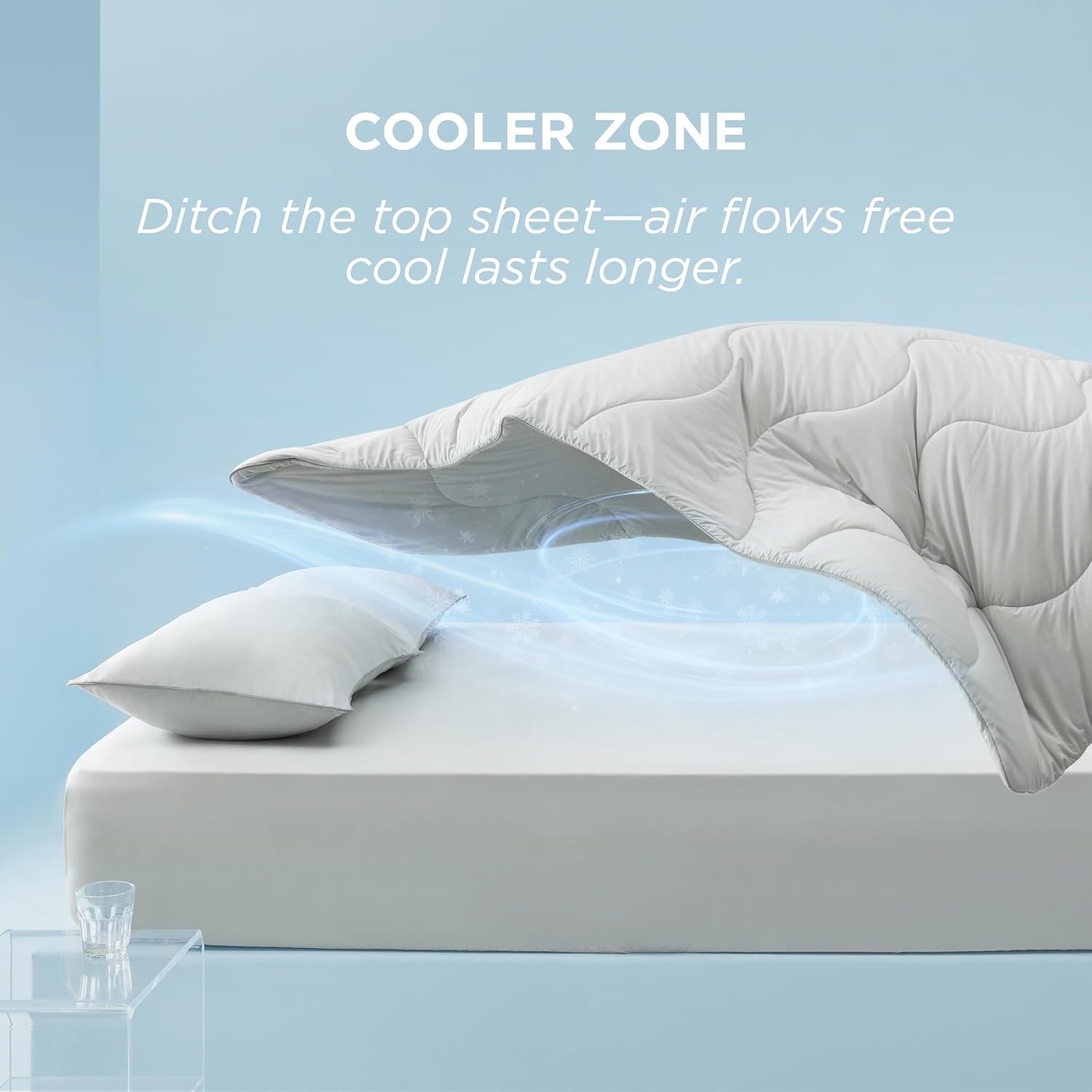 Bedsure Cooling Comforters King Size Set 4 Pieces, Grey Cooling Blanket for Hot Sleepers, Double-Sided Cool Tech King Bedding Set with Breathable Lightweight Comforter, Sheet & Pillowcases