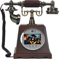 New Video Audio Guest Book Wedding Phone, 128G 1080P HD Video Audio Phone Guestbook, Creative Record Audio GuestBook for Wedding Bridal Shower, Birthday, Graduations, Baby Shower(B)