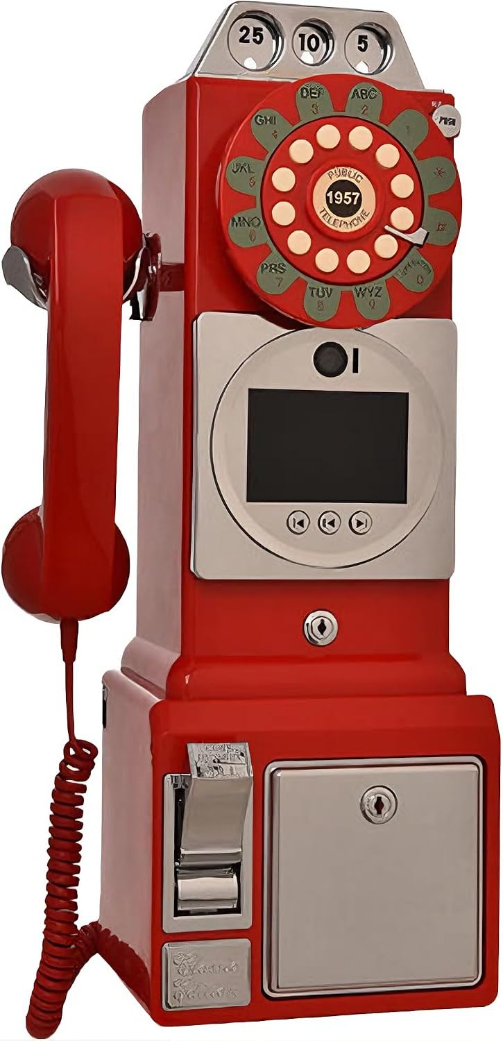 Video Audio Guest Book Phone, 1080P Video GuestBook Wedding Phone, with Customized Audio Guest Book Reco Lens Video, Wedding Phone Guestbook