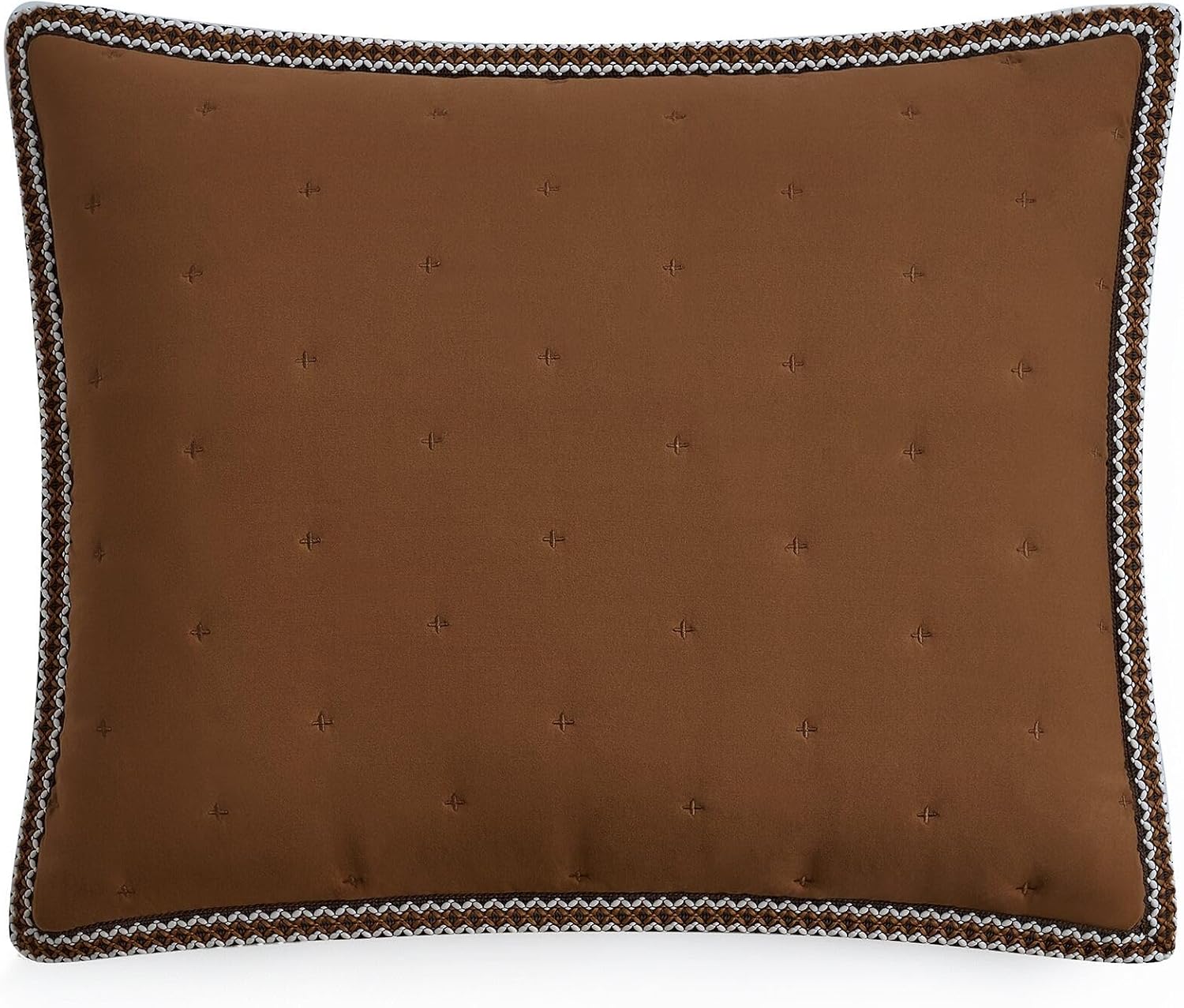 UGG Braid Full/Queen Quilt Set – 3 Piece Queen Quilt Bedding Set with 2 Shams, Soft Lightweight Bedspread Coverlet for Home & Bedroom, Chestnut Brown (Devon)