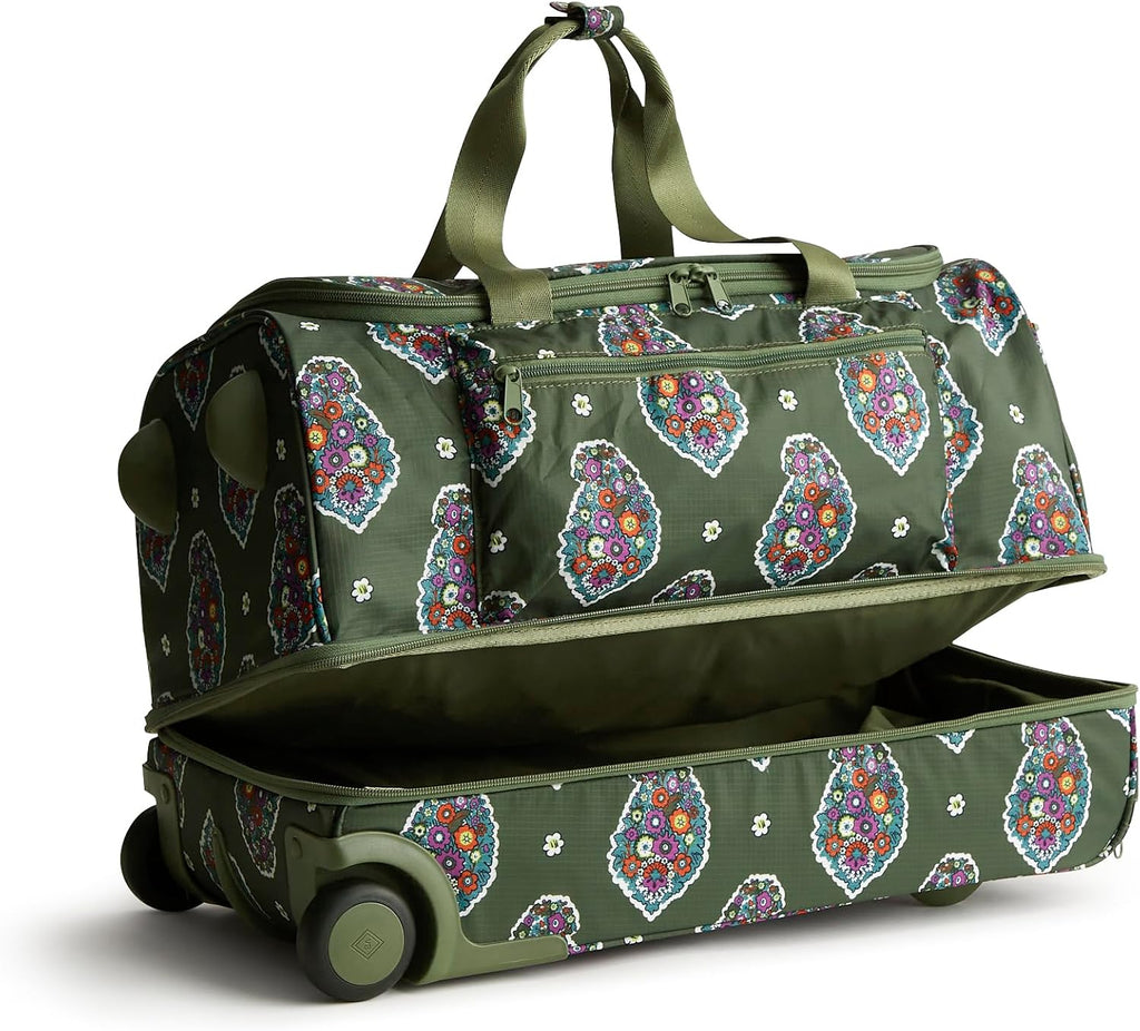 Vera Bradley Women's Adair Rolling Duffel Travel Bag - Ripstop