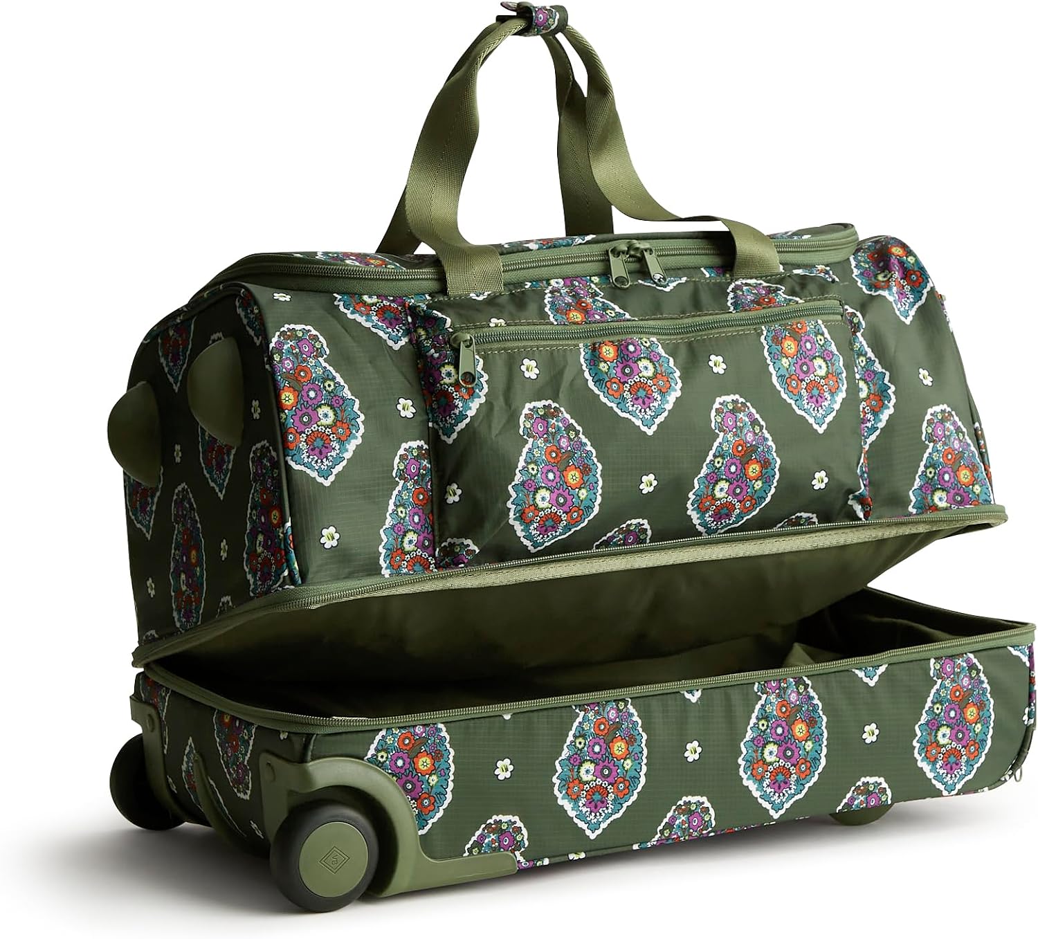 Vera Bradley Women's Adair Rolling Duffel Travel Bag - Ripstop