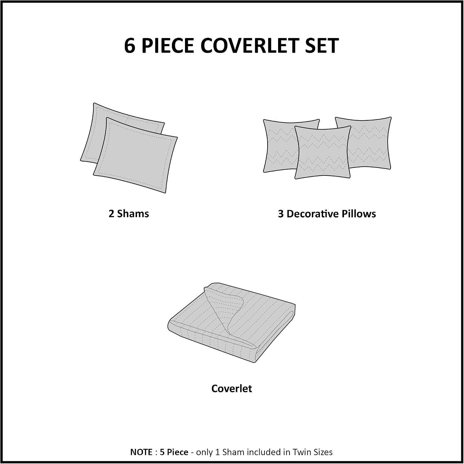 Madison Park Reversible Quilt Cabin Lifestyle Plaid Design - All Season, Breathable Coverlet Bedspread Bedding Set, Matching Shams, King/Cal King(104'x92'), Neutral 6 Piece