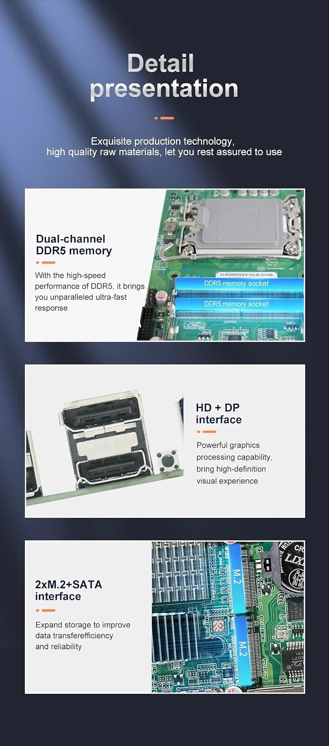 Q670 NAS Mini ITX Motherboard(LGA1700, 12th/13th/14th Gen. Desktop Processor), 2*SIDIMM DDR5 MAX 64G, 2*M.2 NVMe, 8*SATA, i226-LM 2.5G vPro 17 * 17cm Soft Router ITX Mainboard