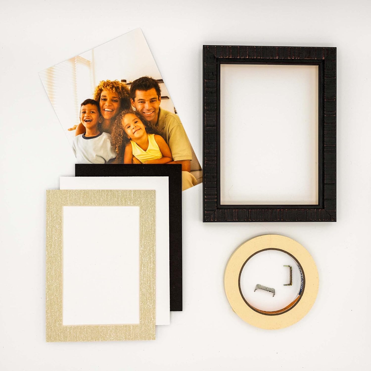 Pack of 25 Acid Free 11x14 Mats Bevel Cut for 8.5x11 Photos - Fresh Linen Canvas Precut Matboards With Backing Boards and Clear Photo Mat Bags For Pictures, Photos, Framing - 4-ply Thickness