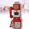 Audio Guest Book Wedding Phone, Record Customized Audio Message with Guest Book Retro Phone Audio GuestBook for Wedding Birthday Party Confession,Red