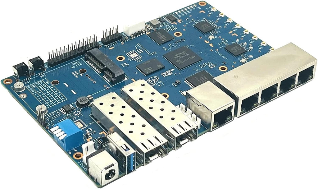Banana Pi BPI-R3 Router Board with MediaTek MT7986(Filogic 830),Support Wi-Fi 6/6E,2.5GbE SFP
