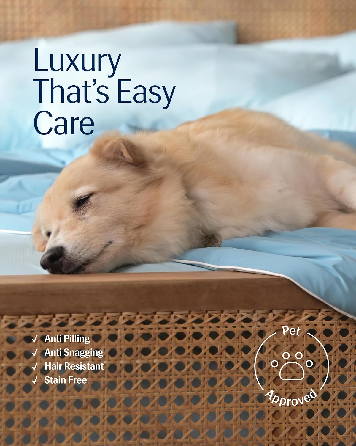 REST® Evercool® Cooling Comforter, Full/Queen, Blanket for Hot Sleepers, All Season Bedding to Keep Cool for Night Sweats, Breathable Lightweight Blanket, 90'x90' Inches, Aqua Blue
