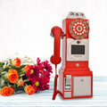 Audio Guest Book Wedding Phone,Record Customized Audio Message with Guest Book Retro Phone Audio Guestbook,Easy to Use and Creative Recording Solution Red