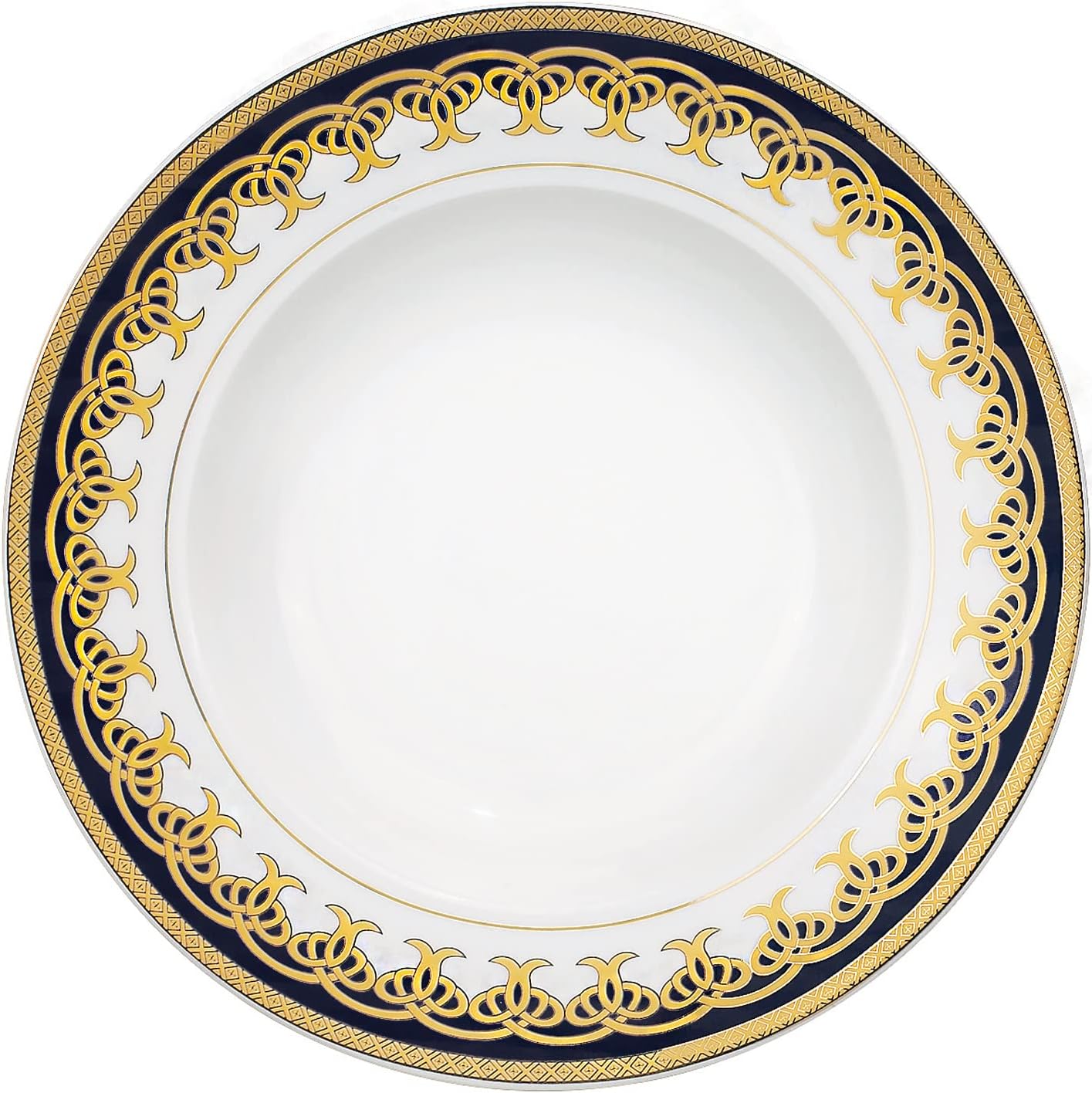 Lorren Home Trends 57-Piece Porcelain Dinnerware Set, Iris, Service for 8