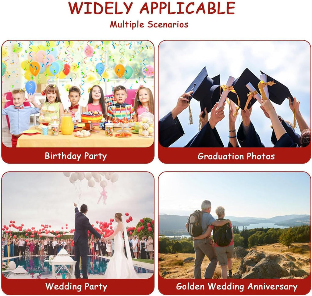 Video Audio Guest Book Wedding Phone, 1080P HD Video Audio Phone Guestbook, Preserve Your Special Occasions, Ideal for Wedding Bridal Shower (Red 32G)
