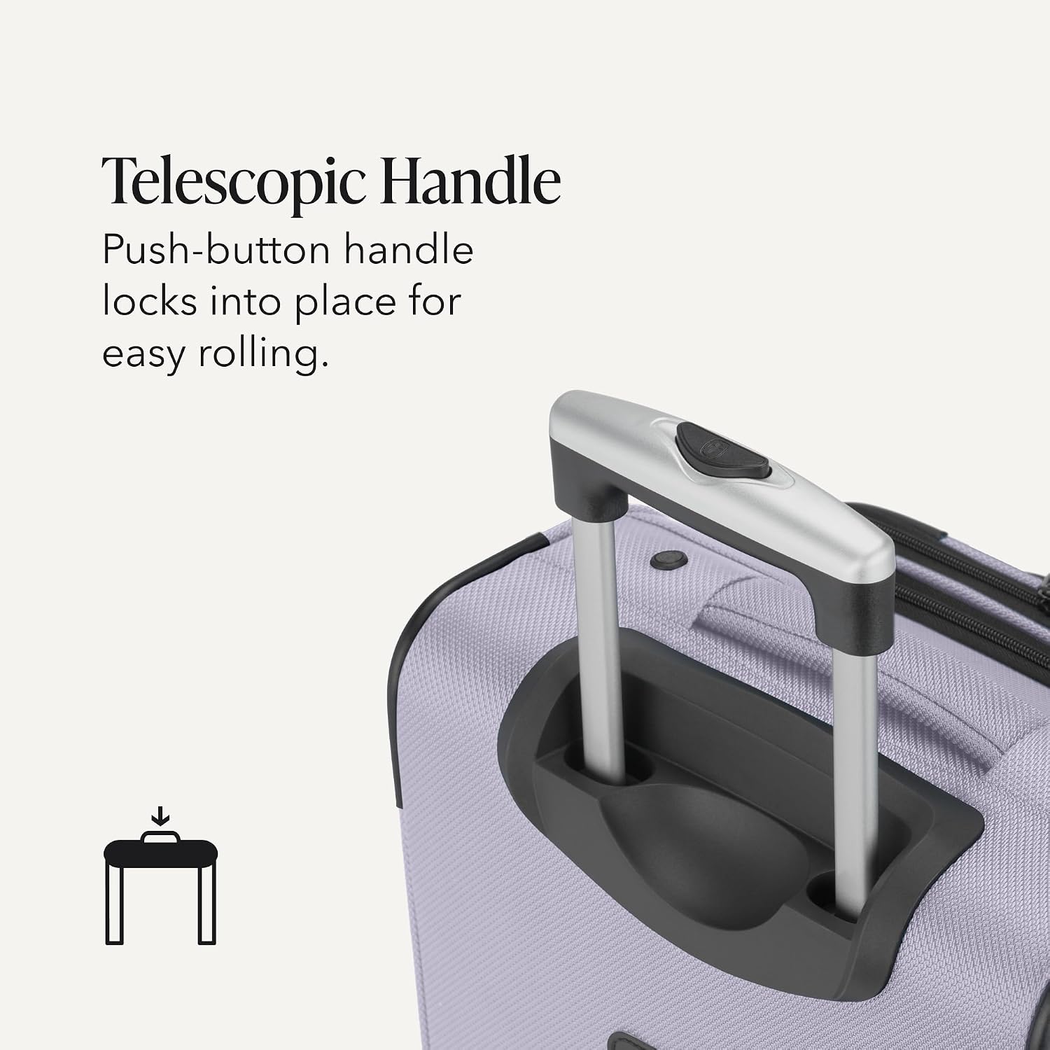 SWISSGEAR Sion Carry-On Spinner Luggage, Softside Expandable, Lightweight Suitcase, Evening Haze, 22.75-Inch