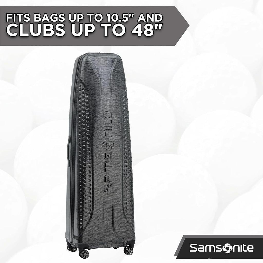 Samsonite Tour Premier Golf Hard Case Golf Travel Bag, Lightweight & Durable ABS Shell, 360 Degree Multi-Directional 'Shark Wheels'