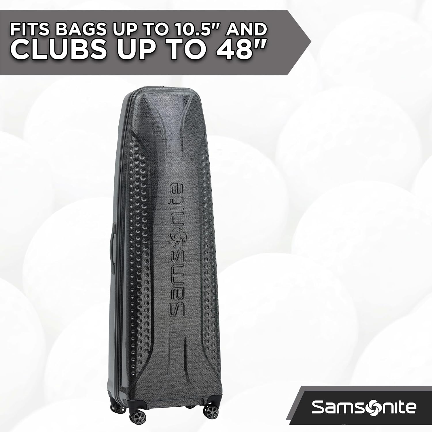 Samsonite Tour Premier Golf Hard Case Golf Travel Bag, Lightweight & Durable ABS Shell, 360 Degree Multi-Directional 'Shark Wheels'