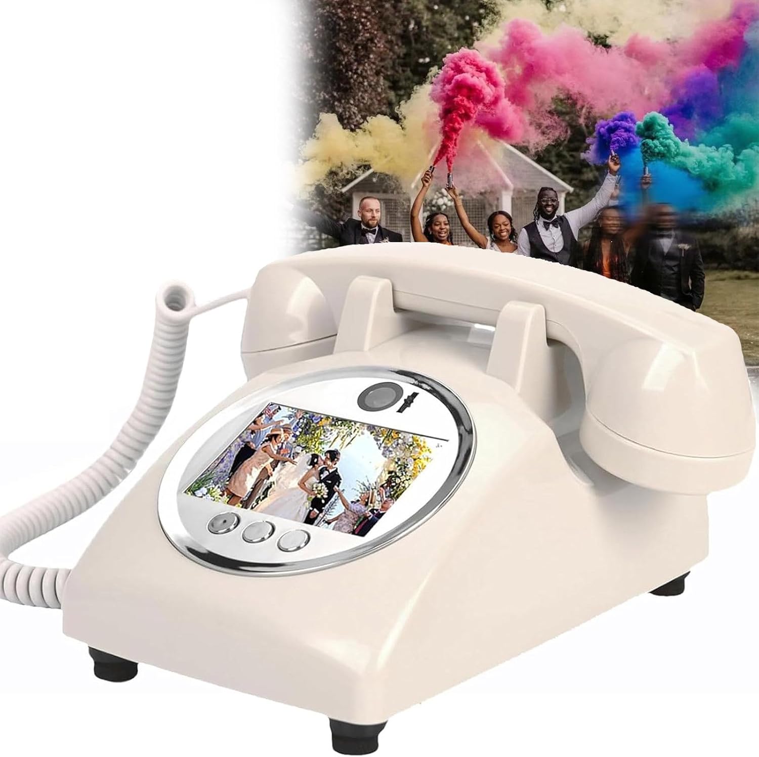 Video Audio Guest Book, 1080p Video Recording, Customized Audio-Video Guestbook for Weddings, Birthdays, Anniversaries Engagements