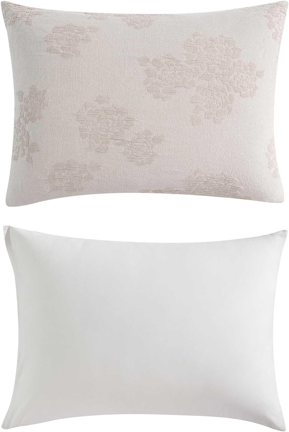 Vera Wang - Comforter Set, Luxurious Bedding Set with Matching Shams, Floral Design, Chic Room Essentials (Roses Beige, Queen)