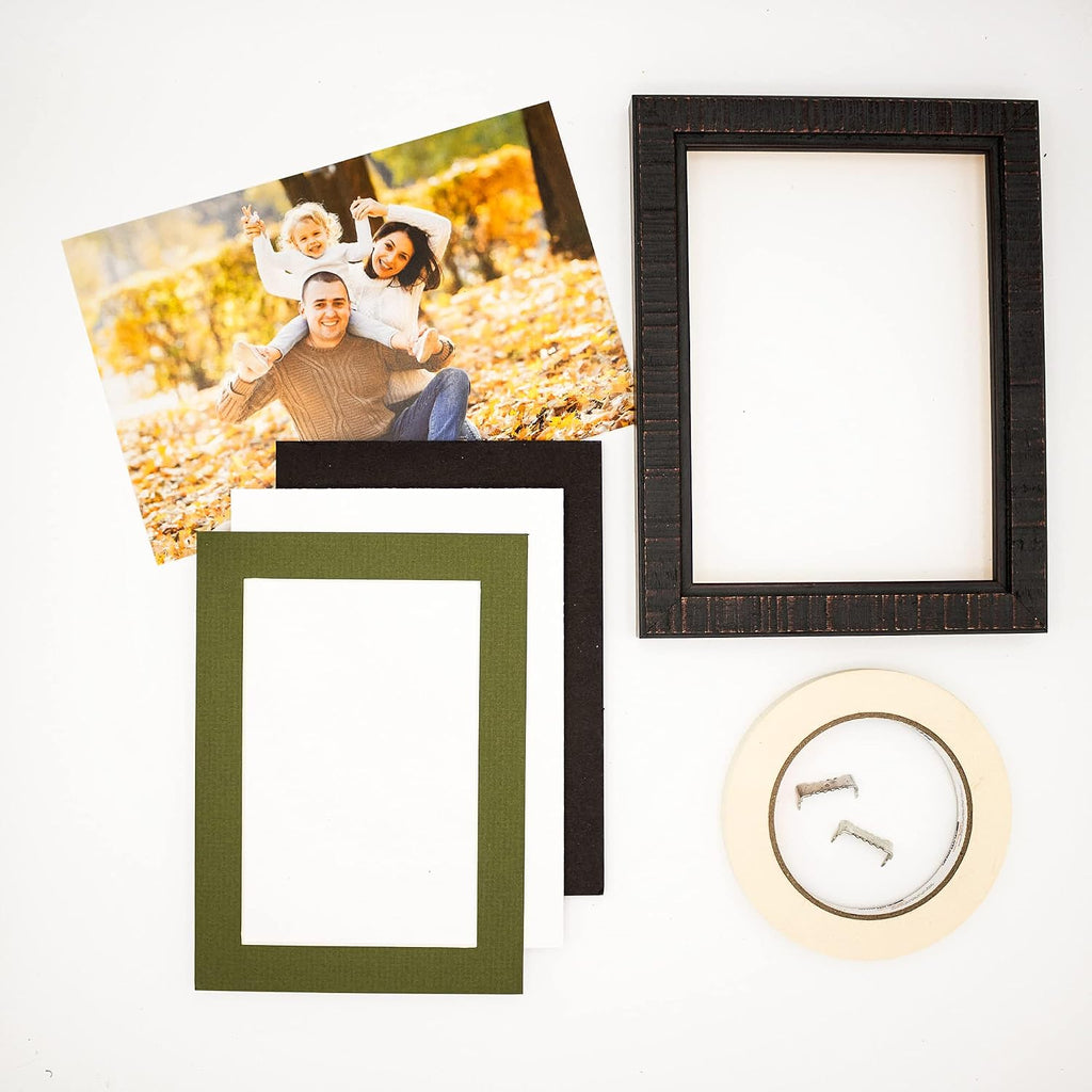 8.5x11 Mat for 11x14 Frame - Precut Mat Board Acid-Free Show Kit with Backing Board, and Clear Bags Dill Green 8.5x11 Photo Matte For a 11x14 Picture Frame Matboard for Framing, Pack of 25 Mats