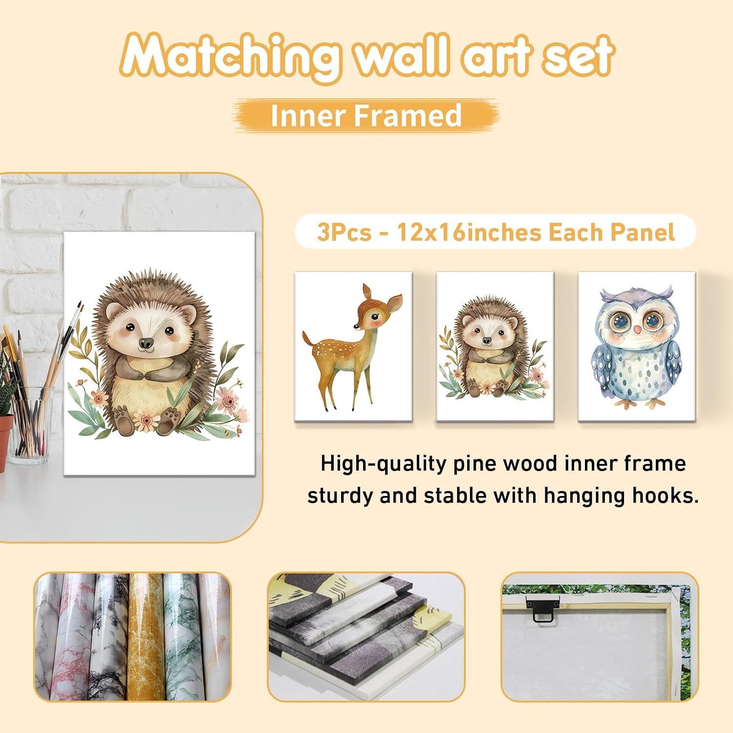 Terwex Personalized Baby Crib Bedding Set, 5 Pcs Custom Name Nursery Bedding Set, Mushroom Red