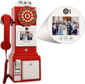 Video & Audio Guest Book, Wedding Phone Guestbook with 64G Memory Card Creative Easy to Use & Fun, 1080p Video Guestbook for Engagements Anniversaries Baby-Showers Graduation,Red