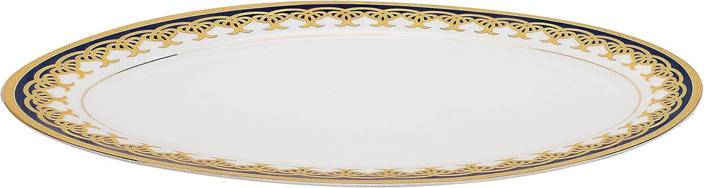 Lorren Home Trends 57-Piece Porcelain Dinnerware Set, Iris, Service for 8