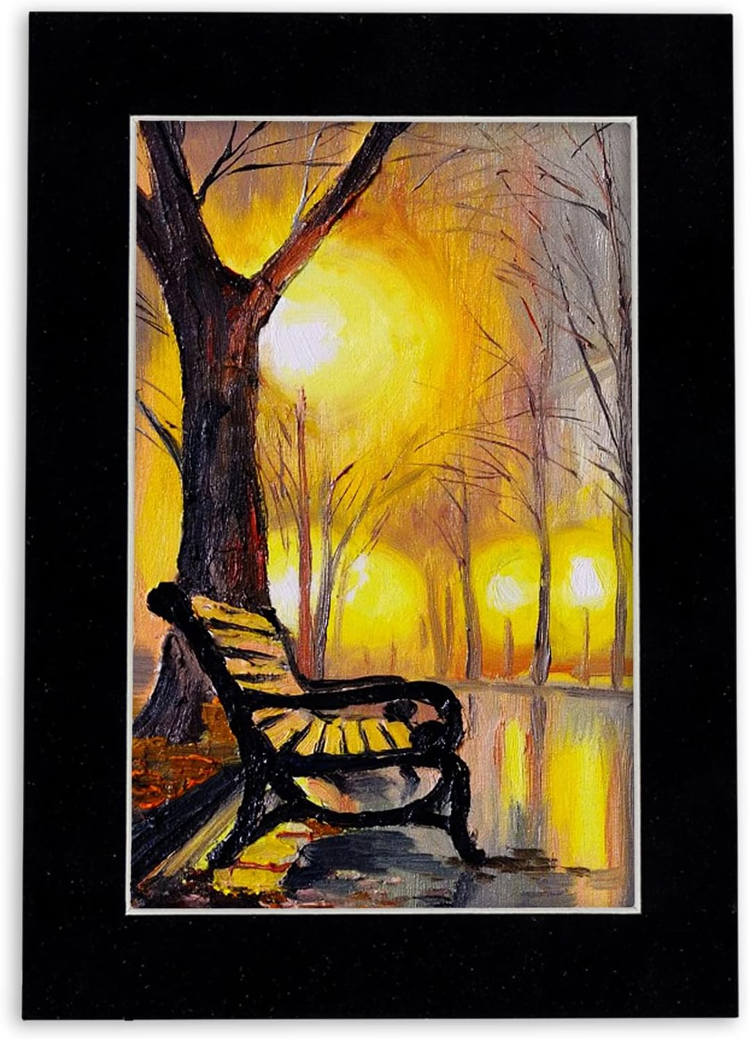 Poster Palooza Pack of TEN 12x16 Mats Bevel Cut for 11x14 Photos - Acid Free Black Suede Precut Matboards For Pictures, Photos, Framing - 4-ply Thickness