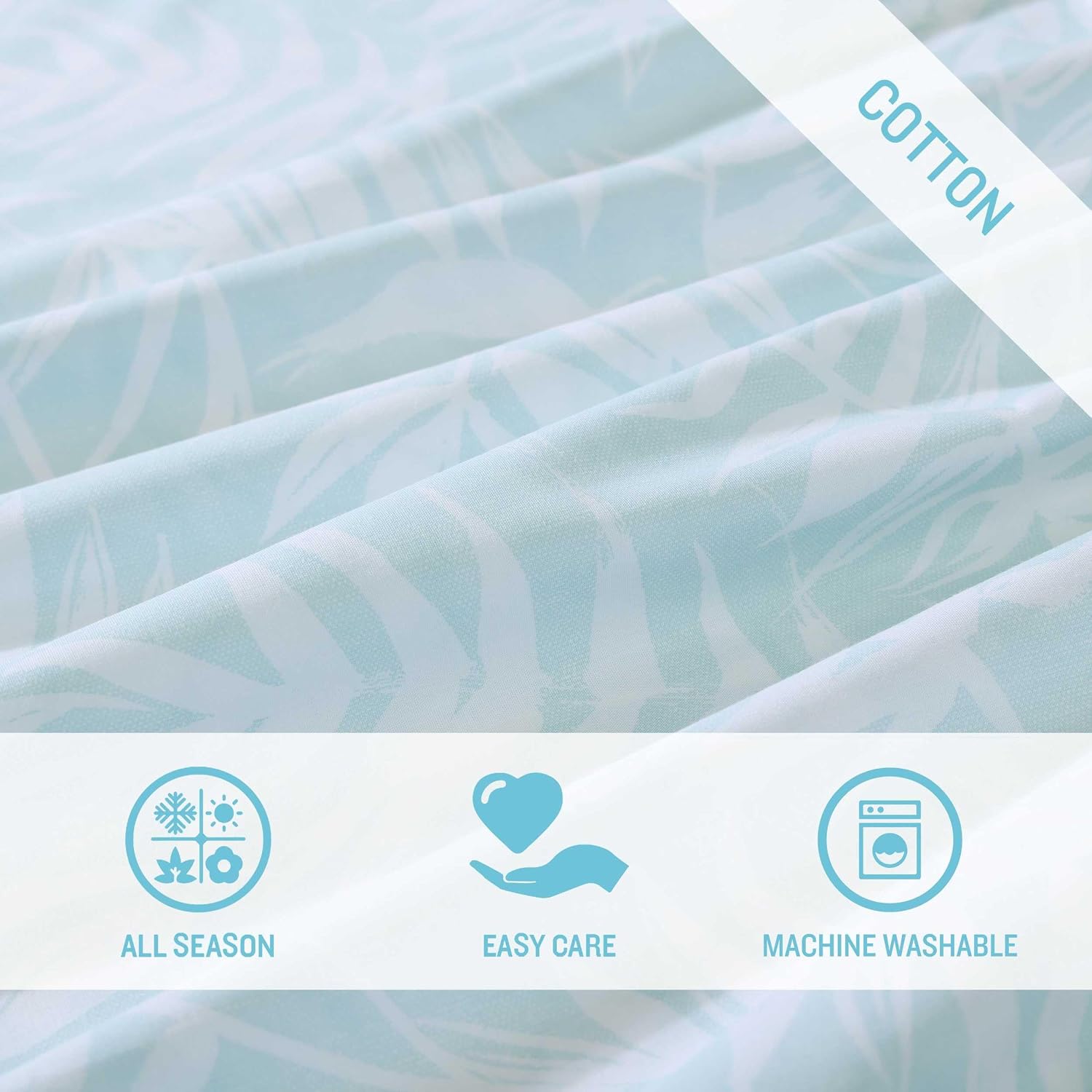 Tommy Bahama - King Comforter Set, Breathable Bedding with Matching Shams, Luxuriously Soft Bedding Set, Oeko-Tex Certified (Art of Palms Blue, King)