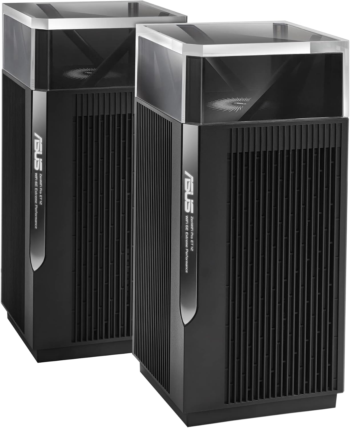 ASUS ZenWiFi Pro ET12 AXE11000 Tri-Band WiFi 6E Mesh System (2 Pack), Coverage up to 6000 sq ft, Subscription-Free Network Security, Advanced Parental Controls, Instant Guard, VPN, Dual 2.5G Ports