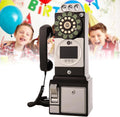 Audio Guest Book Wedding Phone, Audio GuestBook Receiption Record Voice Message for Weddings/Engagement/Celebration/Birthday/Party, Retro,Black