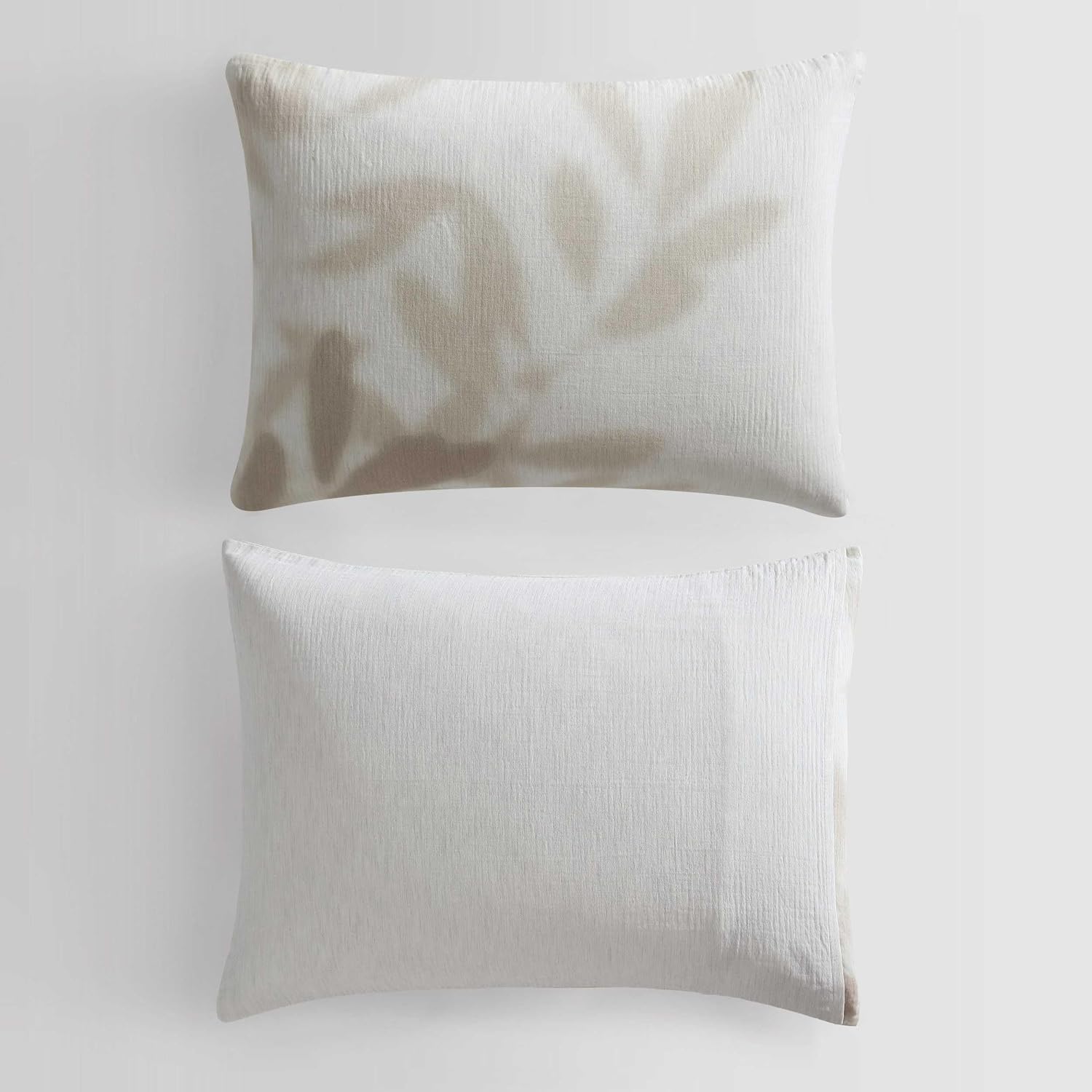 Calvin Klein - Queen Duvet Cover Set, Soft Cotton Bedding with Matching Shams, Floral Bed Essentials, Oeko-Tex Certified (Shadow Branches Beige, Queen)