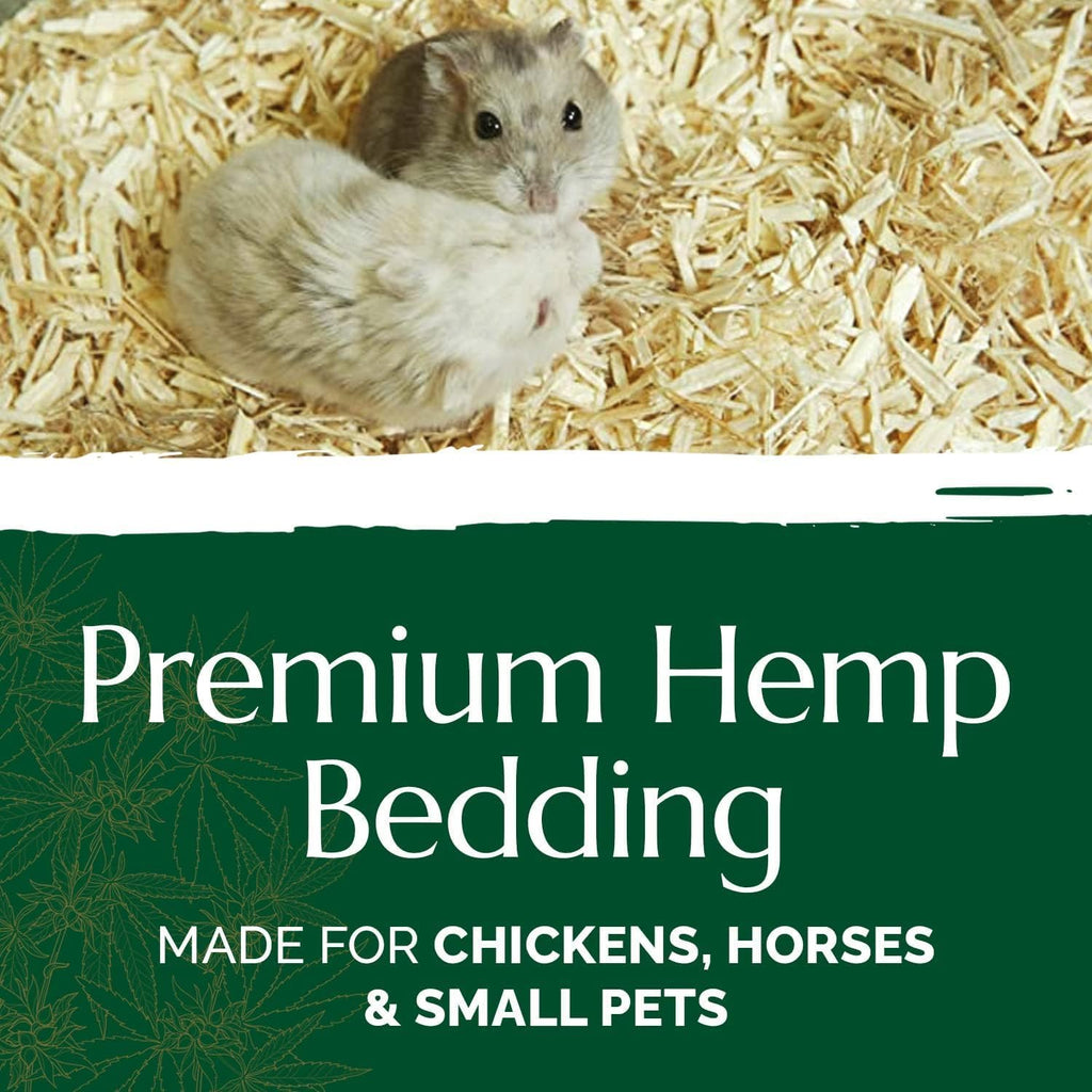 Aubiose French Hemp Bedding 44lb — Chicken Coop & Horse Stall Bedding | Ultra Low Dust Odor Control Deep Litter Ready | Premium Hemp Shavings for Chickens Horses Rabbits & Small Animals (Pack of 2)