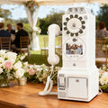 Audio Guest Book Wedding Phone, 1080P HD Customized Video Messages, 5-7 Hours of Use, Wedding Phone Guestbook, for a Variety of Memorable Party Occasions White-32GB