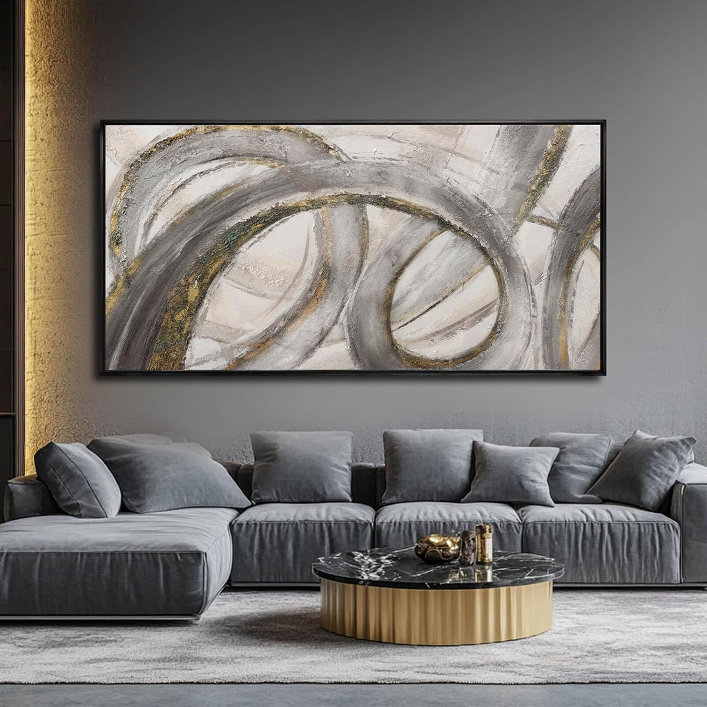 VAYIMDH Modern Abstract Wall Art Textured Wall Decor 36'x70' Artwork for Living Room, Bedroom, Office, Dining Room, Hallway
