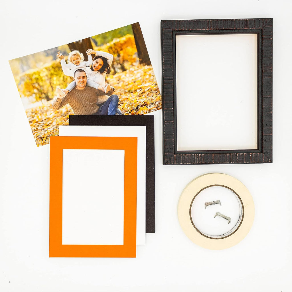 11x14 Mat for 12x18 Frame - Precut Mat Board Acid-Free Show Kit with Backing Board, and Clear Bags Orange 11x14 Photo Matte Made to Fit a 12x18 Picture Frame Matboard for Framing, Pack of 10 Mats