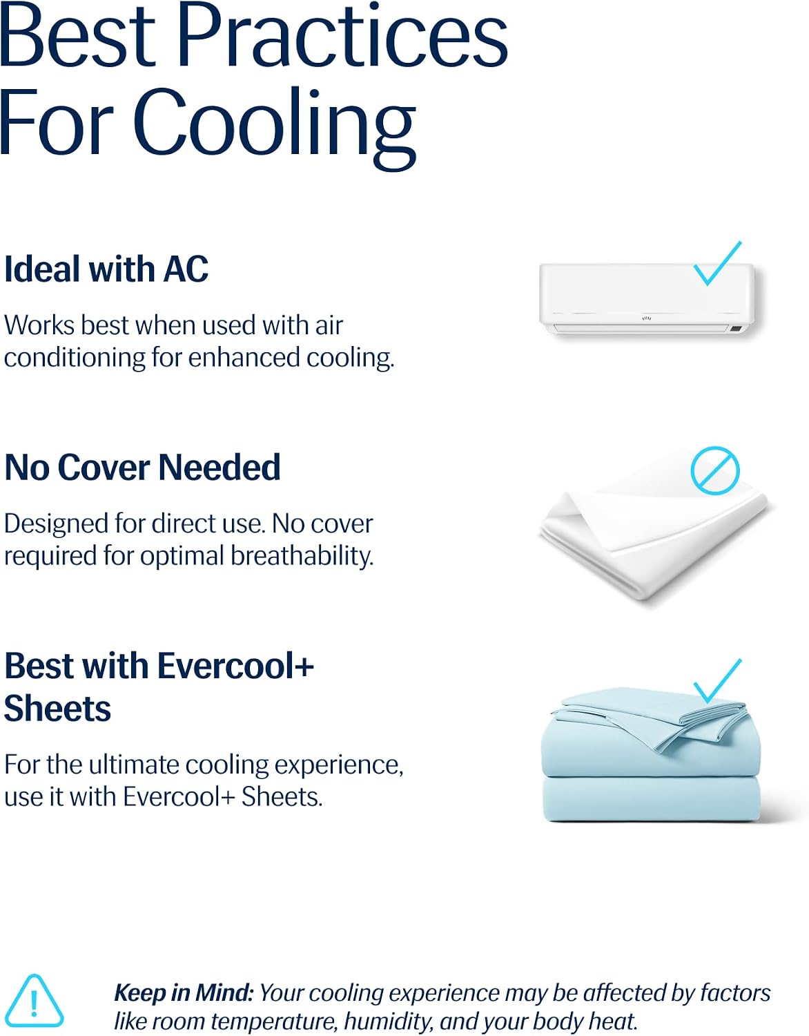 REST® Evercool® Cooling Comforter, Full/Queen, Blanket for Hot Sleepers, All Season Bedding to Keep Cool for Night Sweats, Breathable Lightweight Blanket, 90'x90' Inches, Aqua Blue