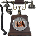 New Video Audio Guest Book Wedding Phone, 128G 1080P HD Video Audio Phone Guestbook, Creative Record Audio GuestBook for Wedding Bridal Shower, Birthday, Graduations, Baby Shower(B)