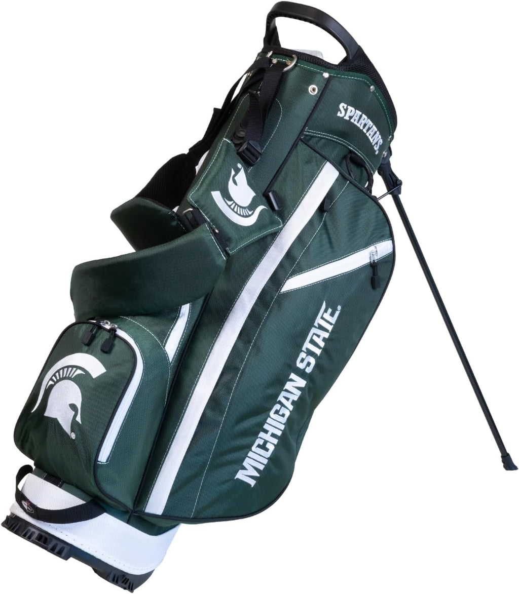 Team Golf NCAA Fairway Golf Stand Bag, Lightweight, 14-Way Top, Spring Action Stand, Insulated Cooler Pocket, Padded Strap, Umbrella Holder & Removable Rain Hood